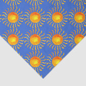 Blauw met zon tissuepapier (Detail)