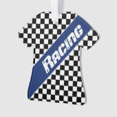 Blauw met zwart ornament (voorkant)