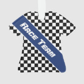 Blauw met zwart ornament (achterkant)