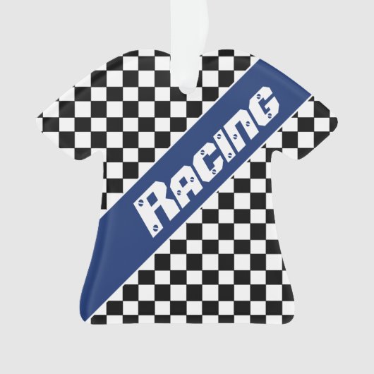 Blauw met zwart ornament (voorkant)