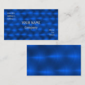 Blauw metaal visitekaartje (Voorkant / Achterkant)