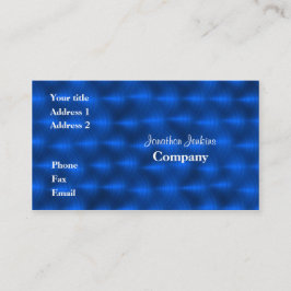Blauw metaal visitekaartje