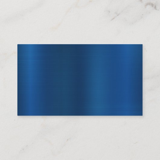 Blauw Metaalglans | Logo Hoofdtelefoon Visitekaartje (Achterkant)