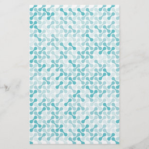 Blauw metaball patroon briefpapier