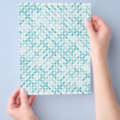 Blauw metaball patroon flyer (Hand)