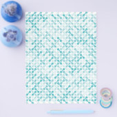 Blauw metaball patroon flyer (Enkel)