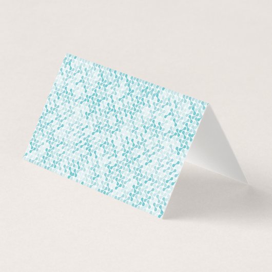 Blauw metaball patroon kaart (Voorkant)