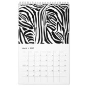 Blauw metaball patroon kalender (Mar 2027)