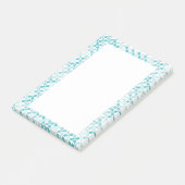Blauw metaball patroon post-it® notes (Schuin)