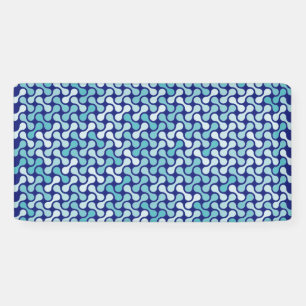 Blauw metaball patroon spandoek