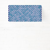 Blauw metaball patroon spandoek (Insitu)