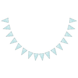 Blauw metaball patroon vlaggetjes