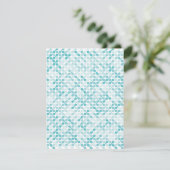 Blauw metabalpatroon bedankkaart (Staand voorkant)