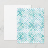 Blauw metabalpatroon bedankkaart (Voorkant / Achterkant)