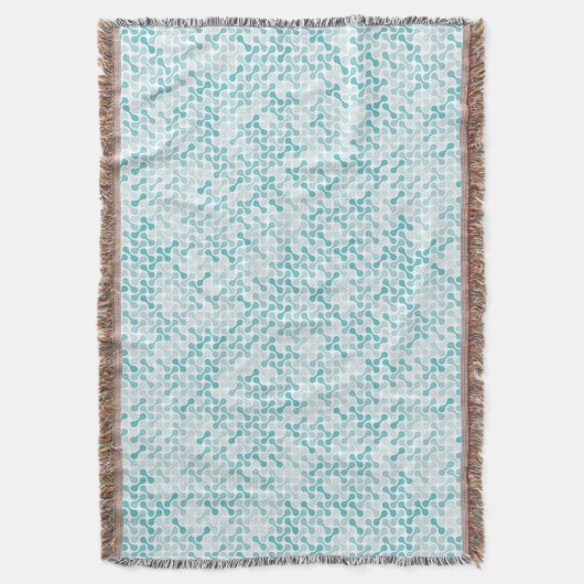 Blauw metabalpatroon deken (Voorkant Verticaal)