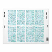 Blauw metabalpatroon etiket (Full Sheet)