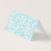 Blauw metabalpatroon kaart (Achterkant)