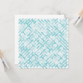 Blauw metabalpatroon kaart (Voorkant / Achterkant in situ)