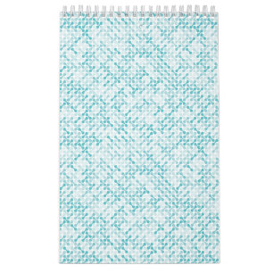 Blauw metabalpatroon kalender