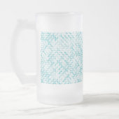 Blauw metabalpatroon matglas bierpul (Links)