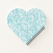 Blauw metabalpatroon notitieboek (Achterkant)