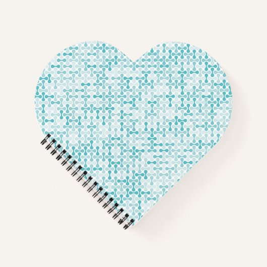 Blauw metabalpatroon notitieboek (Voorkant)