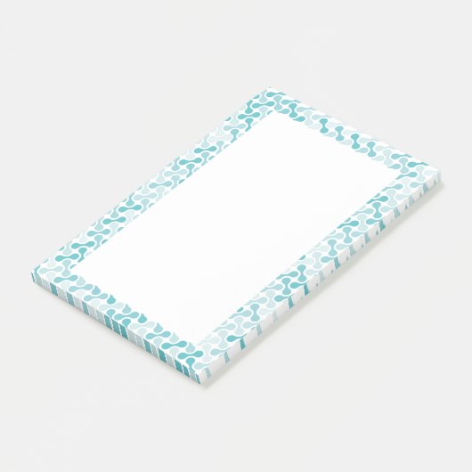 Blauw metabalpatroon post-it® notes (Schuin)