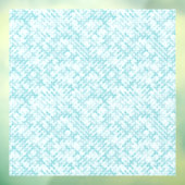 Blauw metabalpatroon raamsticker (Vel 3)