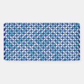 Blauw metabalpatroon spandoek (Horizontaal)