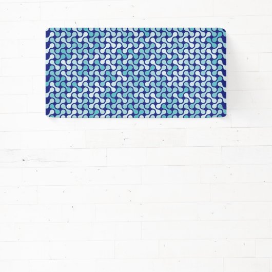 Blauw metabalpatroon spandoek (Insitu)