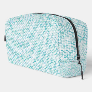 Blauw metabalpatroon toilettasje