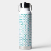 Blauw metabalpatroon waterfles (Voorkant)
