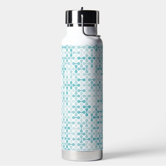 Blauw metabalpatroon waterfles (Links)