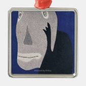 Blauw Metalen Ornament (Voorkant)