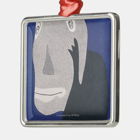 Blauw Metalen Ornament (Links)