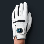 Blauw Metallic Folie Monogram Naam Sport Golf Handschoen<br><div class="desc">Blauwe Faux Metallic Folie RVS Elegante dames golfhandschoen. Deze Blauwe en Grijze Monogrammed Golfhandschoen kan worden aangepast om uw initiaal en voornaam op te nemen. Neem contact op met de ontwerper voor overeenkomende items.</div>
