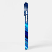 Blauw Metallic iphone 16 pro max Hoesje (Linkerkant)