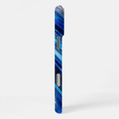 Blauw Metallic iphone 16 pro max Hoesje (Rechterkant)