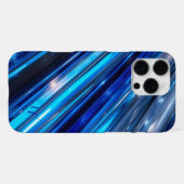 Blauw Metallic iphone 16 pro max Hoesje (Achterkant horizontaal)