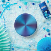 Blauw Metallic Texture Design Papieren Kommen (Feest)