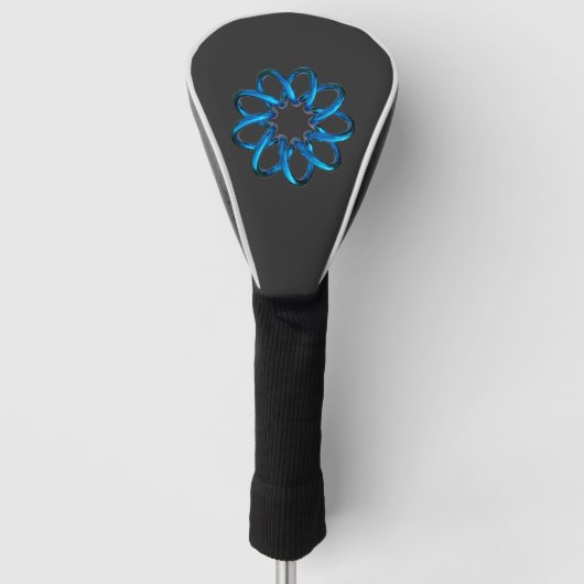 Blauw Metallic Torus Knoop Golfheadcover (Voorkant)