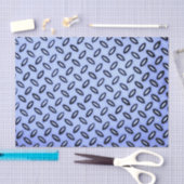 Blauw metallisch weefselpapier tissuepapier (Craft)