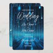 Blauw Meteor Douche Landschap Kaart (Voorkant / Achterkant)