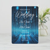 Blauw Meteor Douche Landschap Kaart (Staand voorkant)