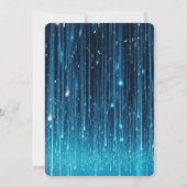 Blauw Meteor Douche Landschap Kaart (Achterkant)