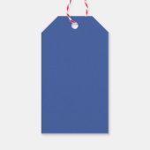 Blauw Mexicaans bloem bruilofts welkom Cadeaulabel (Achterkant)