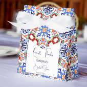 Blauw Mexicaans kleurrijk tegels vrijgezellenfeest Bedankdoosjes