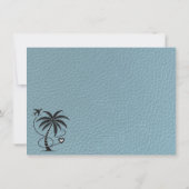 Blauw Mexicaans paspoort Bedankkaart (Achterkant)