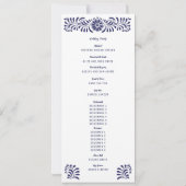 BLAUW MEXICAANS TALAVERA PROGRAMMA (Achterkant)