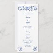 BLAUW MEXICAANS TALAVERA PROGRAMMA (Voorkant)